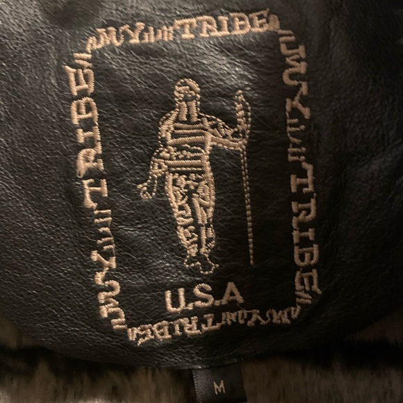 MY TRIBE Leather Vest - Picture 2 of 8